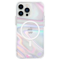 Husa Case Mate MagSafe Charles Soap Bubble Apple iPhone 13 Pro Max, transparent/curcubeic